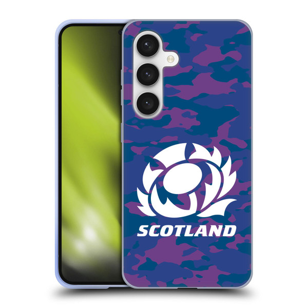 Scotland Rugby Logo 2 Camouflage Soft Gel Case for Samsung Galaxy S24 5G
