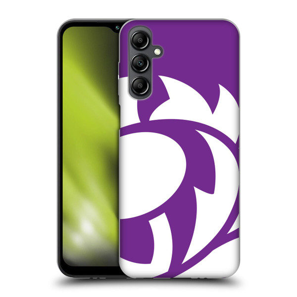 Scotland Rugby Oversized Thistle Purple Heather Soft Gel Case for Samsung Galaxy M14 5G