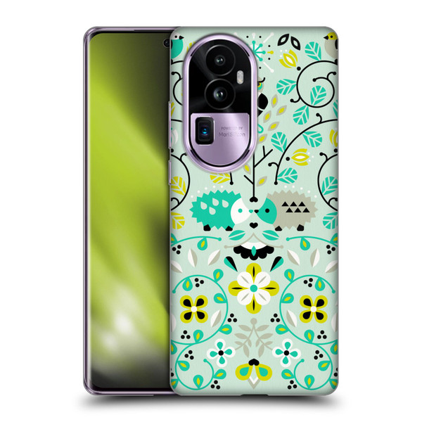 Cat Coquillette Animals Hedgehogs Symmetry Soft Gel Case for OPPO Reno10 Pro+