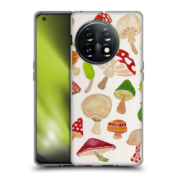 Cat Coquillette Nature Mushrooms Soft Gel Case for OnePlus 11 5G