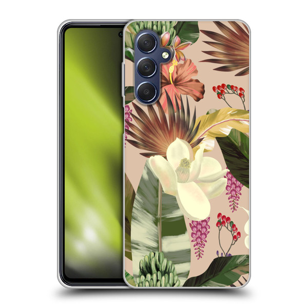 Anis Illustration Graphics New Tropicals Soft Gel Case for Samsung Galaxy M54 5G