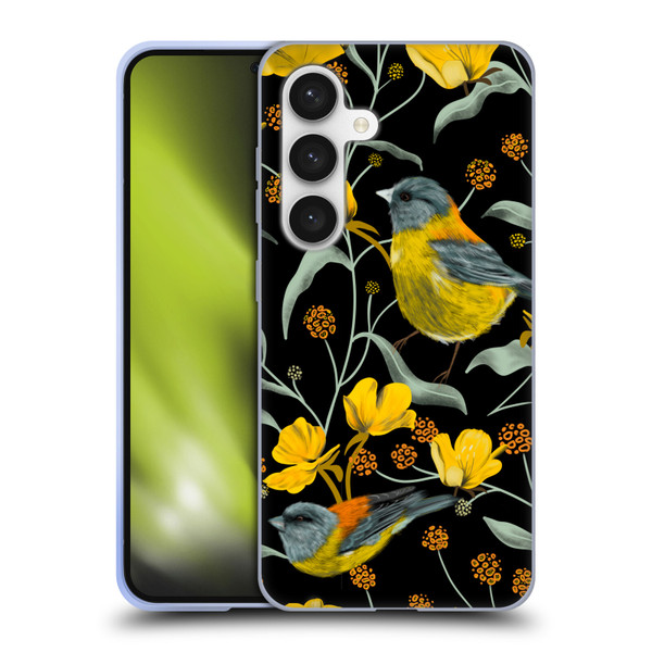Anis Illustration Graphics Yellow Birds Soft Gel Case for Samsung Galaxy S24 5G