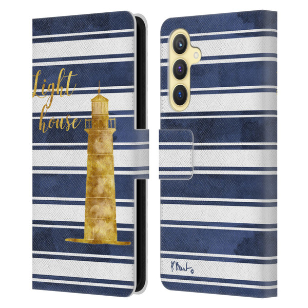 Paul Brent Nautical Lighthouse Leather Book Wallet Case Cover For Samsung Galaxy S23 FE 5G