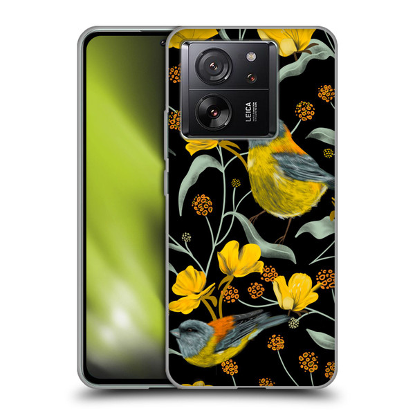 Anis Illustration Graphics Yellow Birds Soft Gel Case for Xiaomi 13T 5G / 13T Pro 5G
