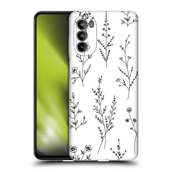 Anis Illustration Wildflowers White Soft Gel Case for Motorola Moto G82 5G