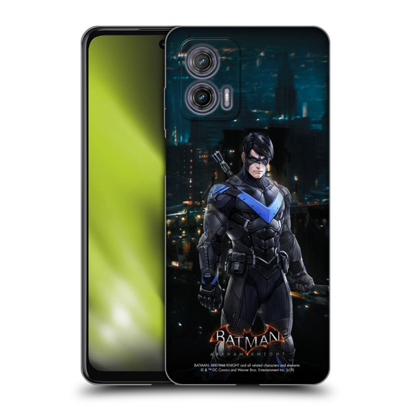 Batman Arkham Knight Characters Nightwing Soft Gel Case for Motorola Moto G73 5G