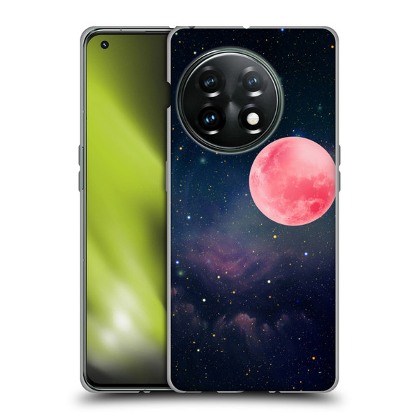 Cosmo18 Space Pink Moon Soft Gel Case for OnePlus 11 5G