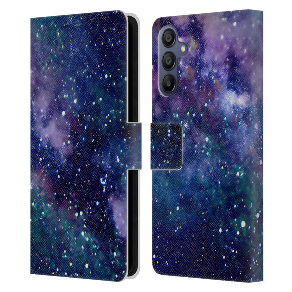 Cosmo18 Space Milky Way Leather Book Wallet Case Cover For Samsung Galaxy A15