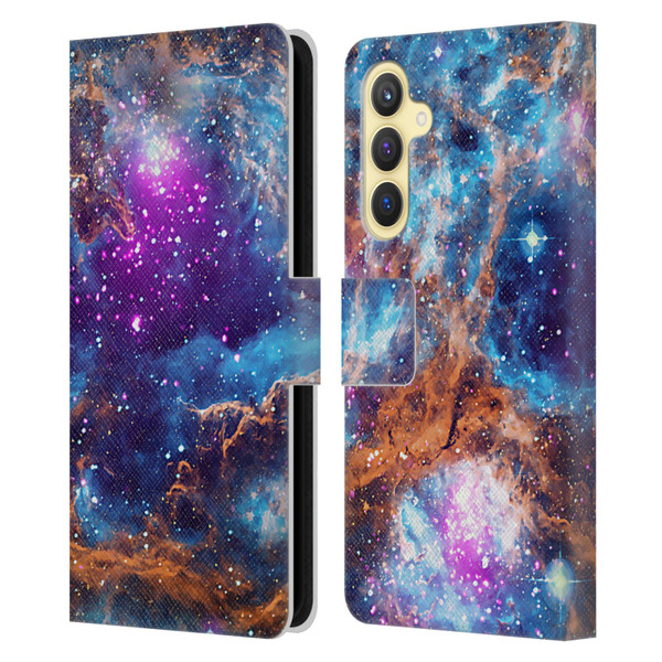 Cosmo18 Space Lobster Nebula Leather Book Wallet Case Cover For Samsung Galaxy S23 FE 5G