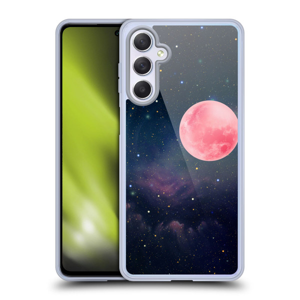 Cosmo18 Space Pink Moon Soft Gel Case for Samsung Galaxy M54 5G