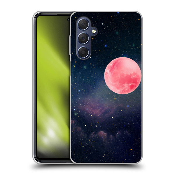 Cosmo18 Space Pink Moon Soft Gel Case for Samsung Galaxy M54 5G