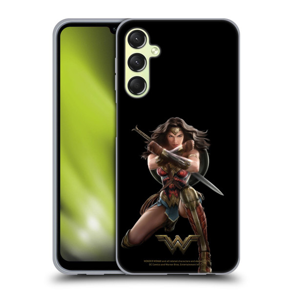 Wonder Woman Movie Character Art Bracelets Of Submission Soft Gel Case for Samsung Galaxy A24 4G / M34 5G