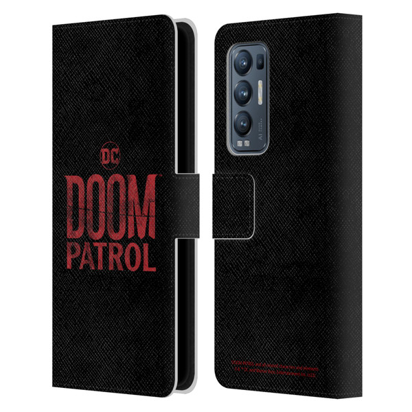 Doom Patrol Graphics Logo Leather Book Wallet Case Cover For OPPO Find X3 Neo / Reno5 Pro+ 5G