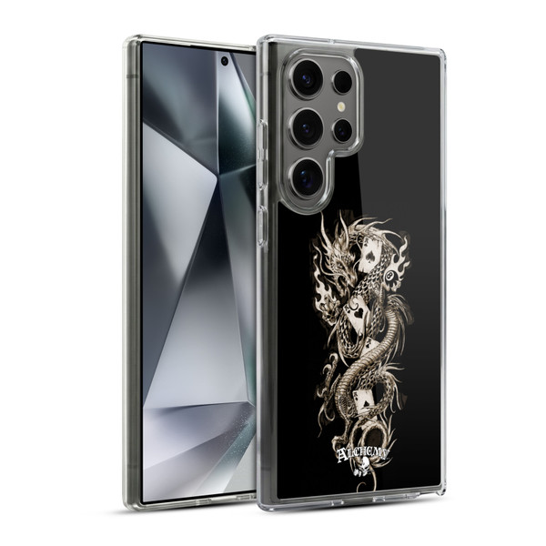 Alchemy Gothic Dragon Imperial Soft Gel Case for Samsung Galaxy S24 Ultra 5G & MagSafe