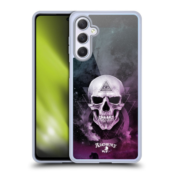 Alchemy Gothic Skull The Void Geometric Soft Gel Case for Samsung Galaxy M54 5G
