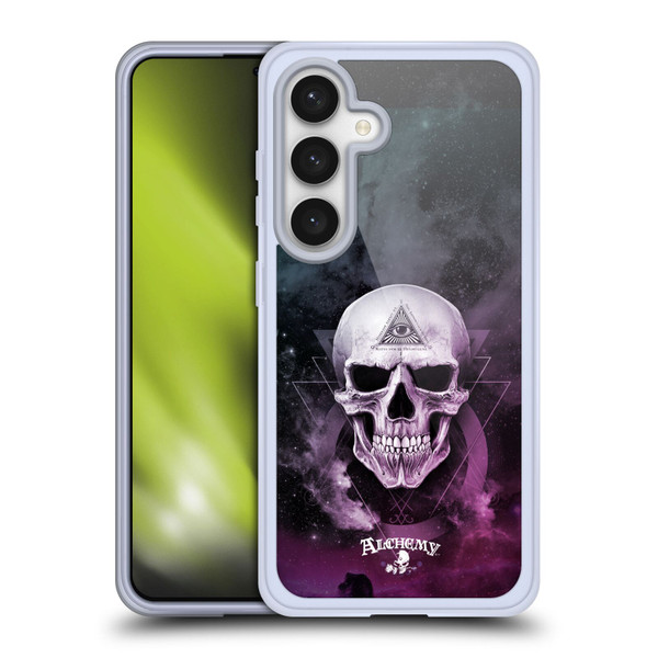 Alchemy Gothic Skull The Void Geometric Soft Gel Case for Samsung Galaxy S24 5G