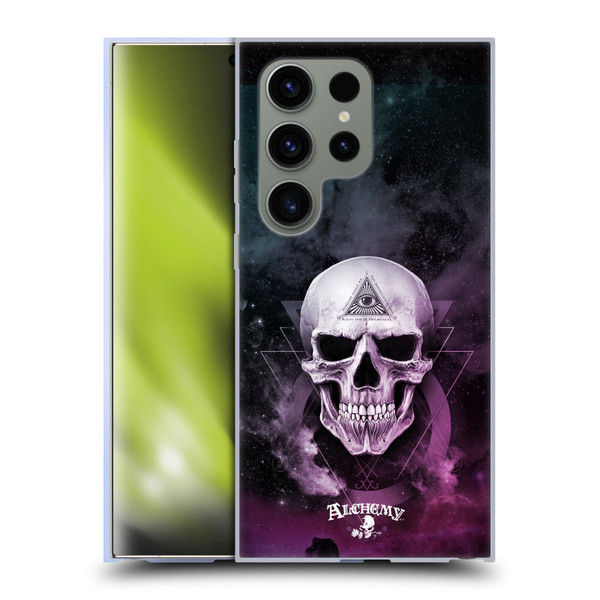 Alchemy Gothic Skull The Void Geometric Soft Gel Case for Samsung Galaxy S24 Ultra 5G