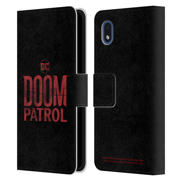 Doom Patrol Graphics Logo Leather Book Wallet Case Cover For Samsung Galaxy A01 Core (2020)