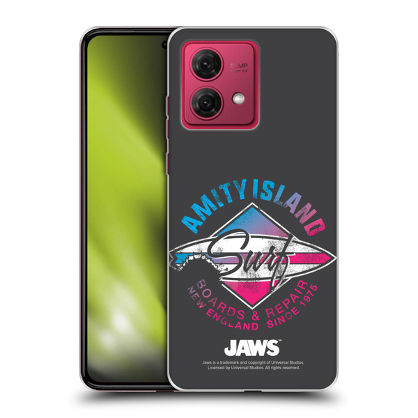 Jaws I Key Art Surf Soft Gel Case for Motorola Moto G84 5G