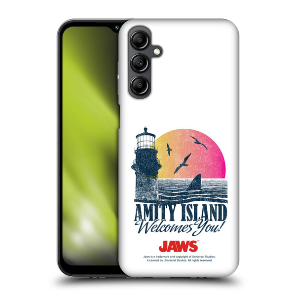 Jaws I Key Art Amity Island Soft Gel Case for Samsung Galaxy M14 5G
