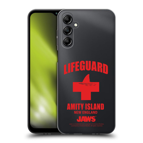 Jaws I Key Art Lifeguard Soft Gel Case for Samsung Galaxy M14 5G