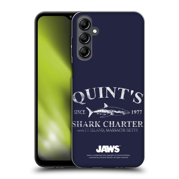 Jaws I Key Art Quint's Shark Charter Soft Gel Case for Samsung Galaxy M14 5G