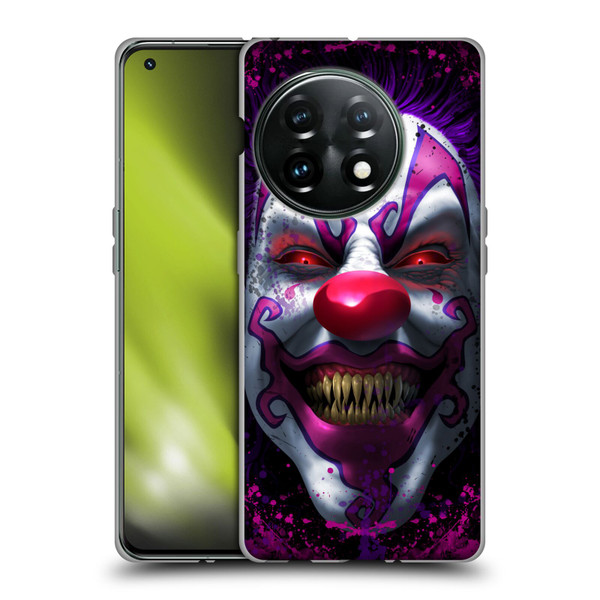 Tom Wood Horror Keep Smiling Clown Soft Gel Case for OnePlus 11 5G