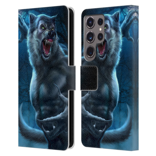 Tom Wood Horror Werewolf Leather Book Wallet Case Cover For Samsung Galaxy S24 Ultra 5G