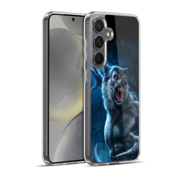 Tom Wood Horror Werewolf Soft Gel Case for Samsung Galaxy S24+ 5G & MagSafe