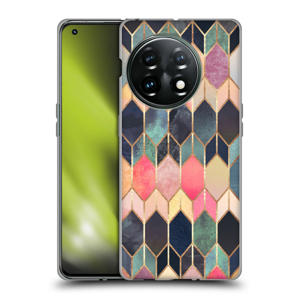 Elisabeth Fredriksson Geometric Design And Pattern Colourful Stained Glass Soft Gel Case for OnePlus 11 5G