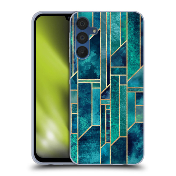 Elisabeth Fredriksson Geometric Design And Pattern Blue Skies Soft Gel Case for Samsung Galaxy A15
