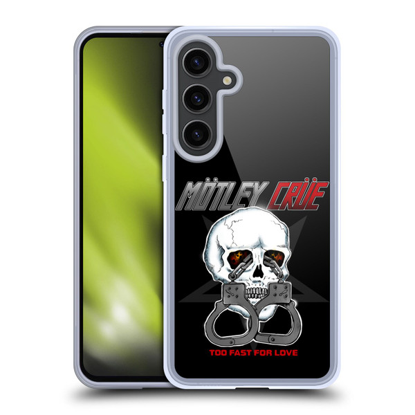 Motley Crue Logos Too Fast For Love Skull Soft Gel Case for Samsung Galaxy S24+ 5G