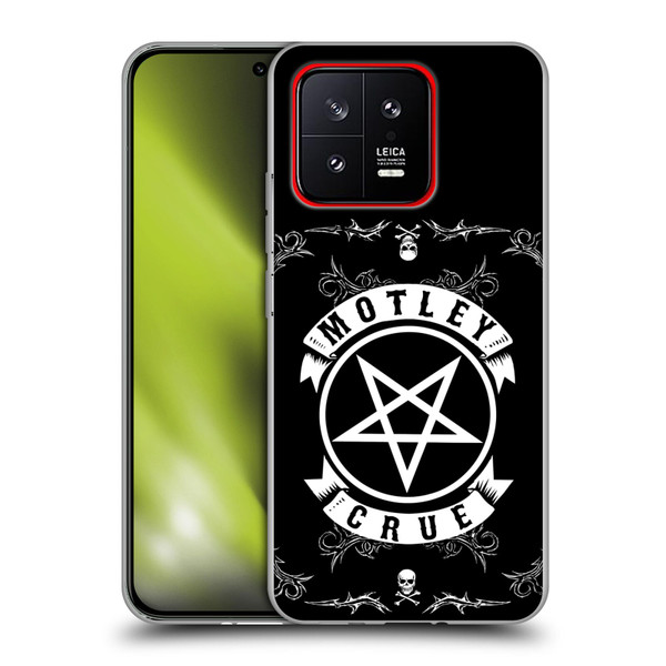 Motley Crue Logos Pentagram And Skull Soft Gel Case for Xiaomi 13 5G