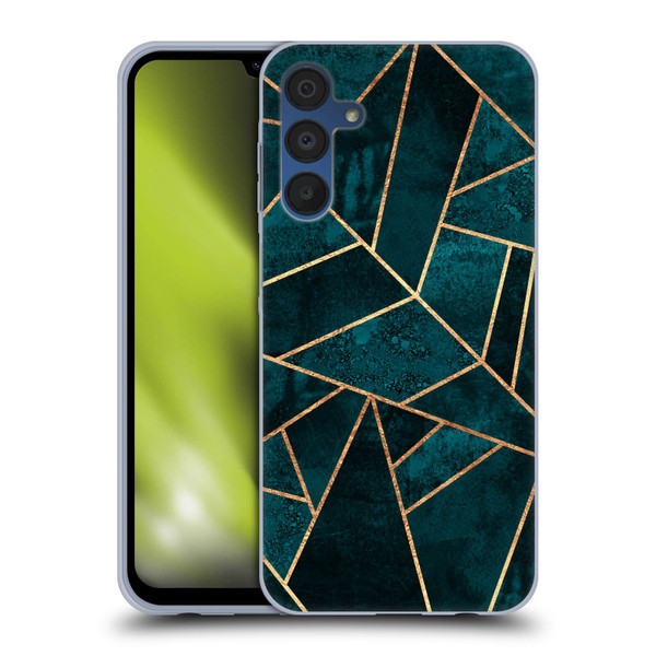 Elisabeth Fredriksson Sparkles Deep Teal Stone Soft Gel Case for Samsung Galaxy A15