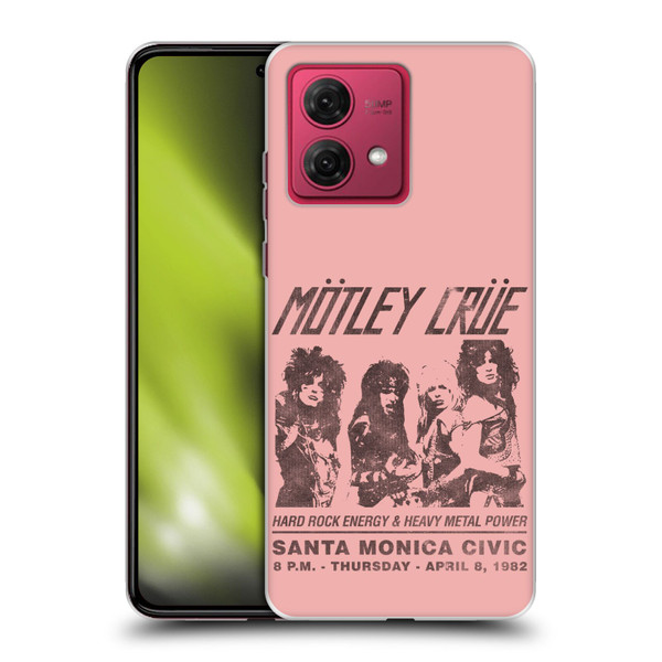Motley Crue Tours Santa Monica Soft Gel Case for Motorola Moto G84 5G