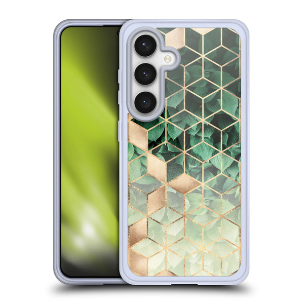 Elisabeth Fredriksson Sparkles Leaves And Cubes Soft Gel Case for Samsung Galaxy S24 5G