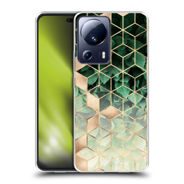 Elisabeth Fredriksson Sparkles Leaves And Cubes Soft Gel Case for Xiaomi 13 Lite 5G