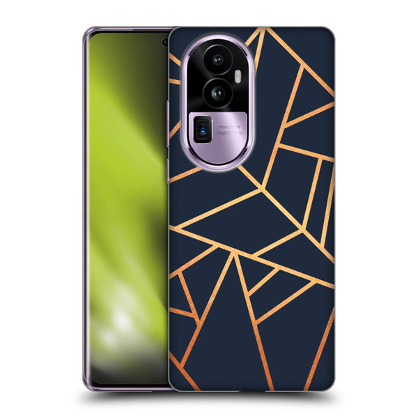 Elisabeth Fredriksson Stone Collection Copper And Midnight Navy Soft Gel Case for OPPO Reno10 Pro+