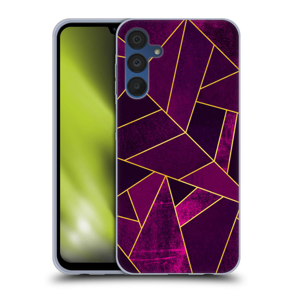 Elisabeth Fredriksson Stone Collection Purple Soft Gel Case for Samsung Galaxy A15