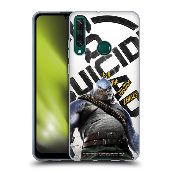 Suicide Squad: Kill The Justice League Key Art King Shark Soft Gel Case for Huawei Y6p