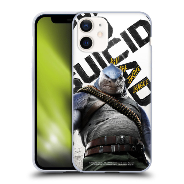 Suicide Squad: Kill The Justice League Key Art King Shark Soft Gel Case for Apple iPhone 12 Mini