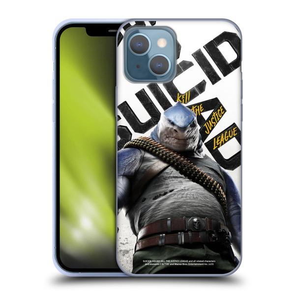 Suicide Squad: Kill The Justice League Key Art King Shark Soft Gel Case for Apple iPhone 13