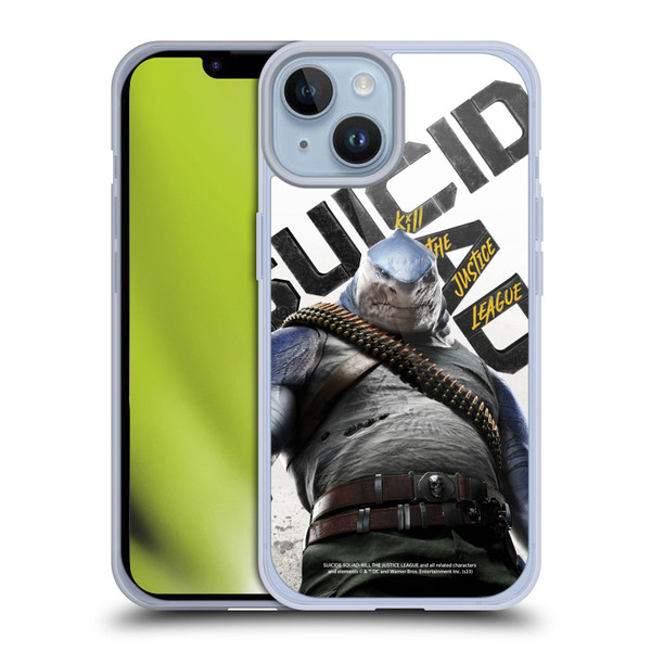 Suicide Squad: Kill The Justice League Key Art King Shark Soft Gel Case for Apple iPhone 14