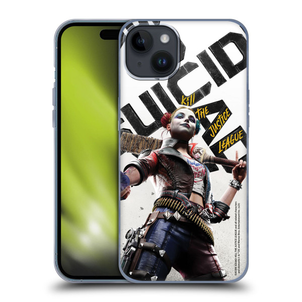 Suicide Squad: Kill The Justice League Key Art Harley Quinn Soft Gel Case for Apple iPhone 15 Plus