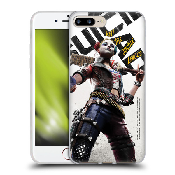 Suicide Squad: Kill The Justice League Key Art Harley Quinn Soft Gel Case for Apple iPhone 7 Plus / iPhone 8 Plus