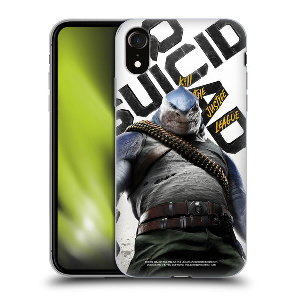 Suicide Squad: Kill The Justice League Key Art King Shark Soft Gel Case for Apple iPhone XR