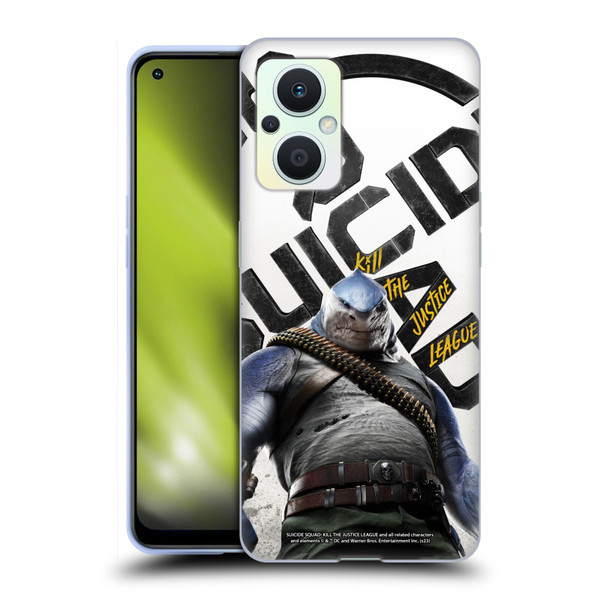 Suicide Squad: Kill The Justice League Key Art King Shark Soft Gel Case for OPPO Reno8 Lite