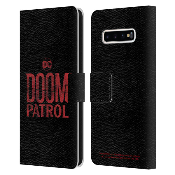 Doom Patrol Graphics Logo Leather Book Wallet Case Cover For Samsung Galaxy S10+ / S10 Plus