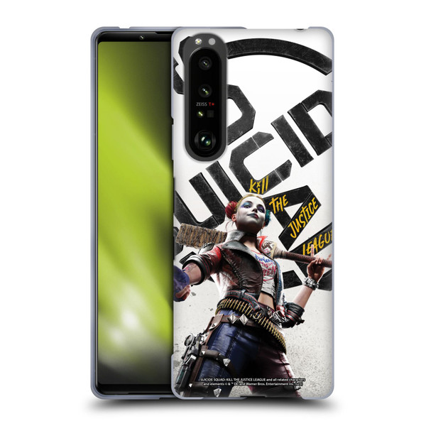 Suicide Squad: Kill The Justice League Key Art Harley Quinn Soft Gel Case for Sony Xperia 1 III