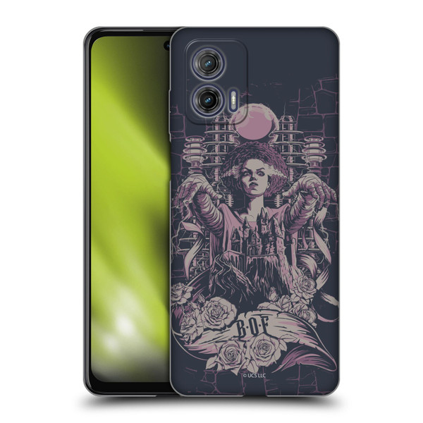 Universal Monsters The Bride Of Frankenstein B.O.F Soft Gel Case for Motorola Moto G73 5G